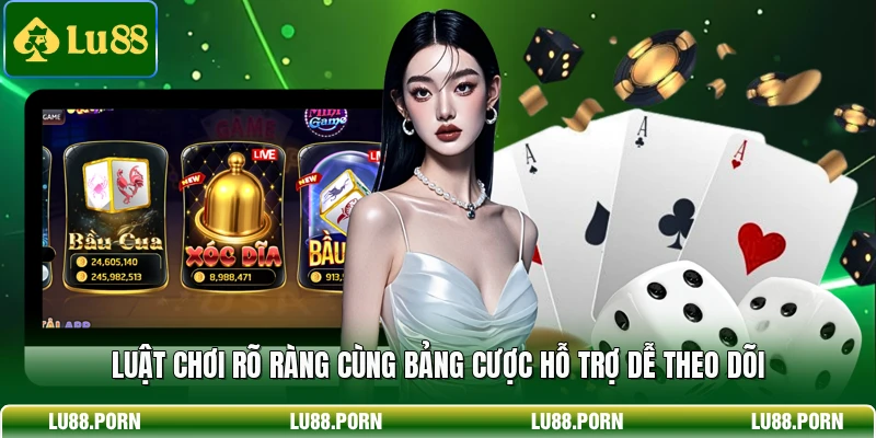 Xóc Đĩa LU88 - Săn Thưởng Lớn Đỉnh Cao Mỗi Phiên Cược 3 Luật chơi rõ ràng cùng bảng cược hỗ trợ dễ theo dõi